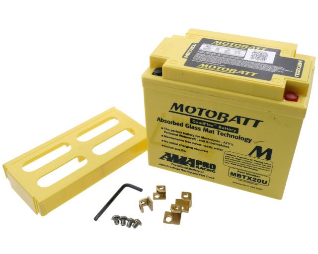 Batterie 12V 21Ah MOTOBATT MBTX20U, 4-polig
