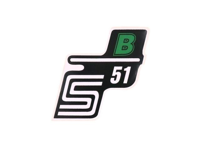 Schriftzug S51 B 2EXTREME grün