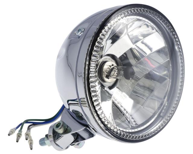 Scheinwerfer 5 3 4 Zoll  LED Ring, Chrom,