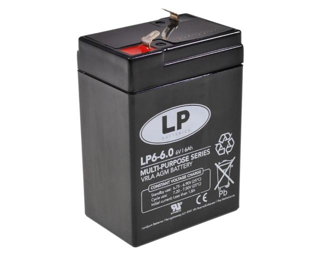 Batterie LANDPORT NSA LP6-6.0 T1 70x47x100mm 6Ah 6V