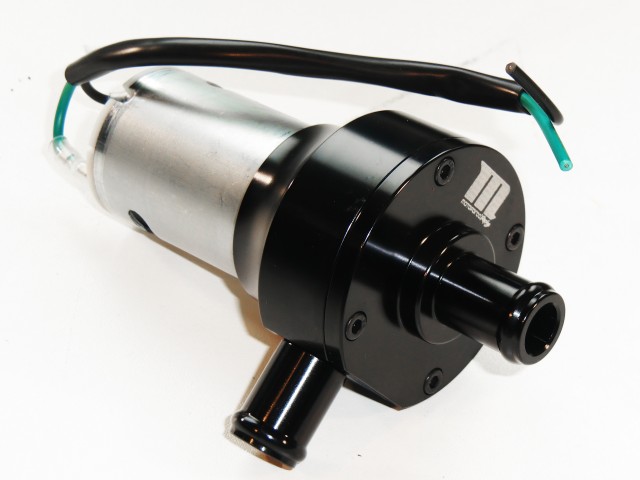 Elektrische Wasserpumpe Motoforce RACING, universal 12V, 15mm Anschlussdurchmesser, schwarz