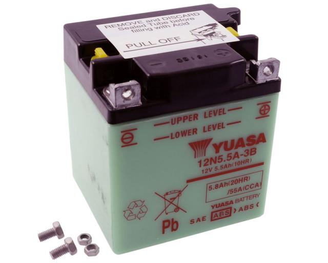 Batterie 12V - 5,5Ah YUASA 12N5.5A3B