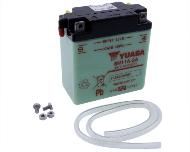 Batterie 6V 11Ah YUASA 6N11A-3A