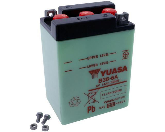 Batterie 6V 14Ah YUASA B38-6A