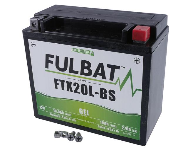Batterie 12V 18Ah FULBAT Gel FTX20L-BS