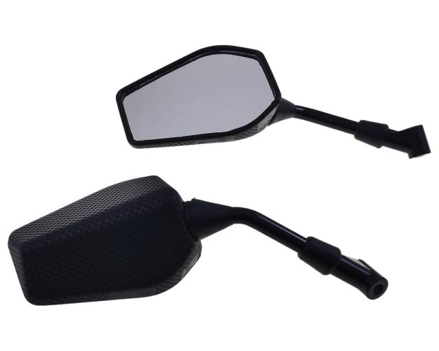 Spiegelset links und rechts, in carbon-look