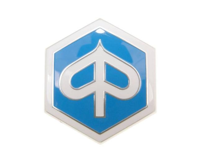 Emblem Piaggio zum Stecken 6-eckig 42x48mm