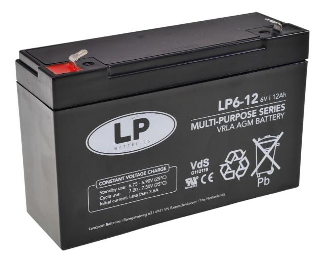 Batterie LANDPORT NSA LP6-12 T1 VDS Akku 6V 12Ah