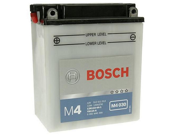 Batterie 12V - 12Ah BOSCH 12N12A-4A-1 / YB12A-A