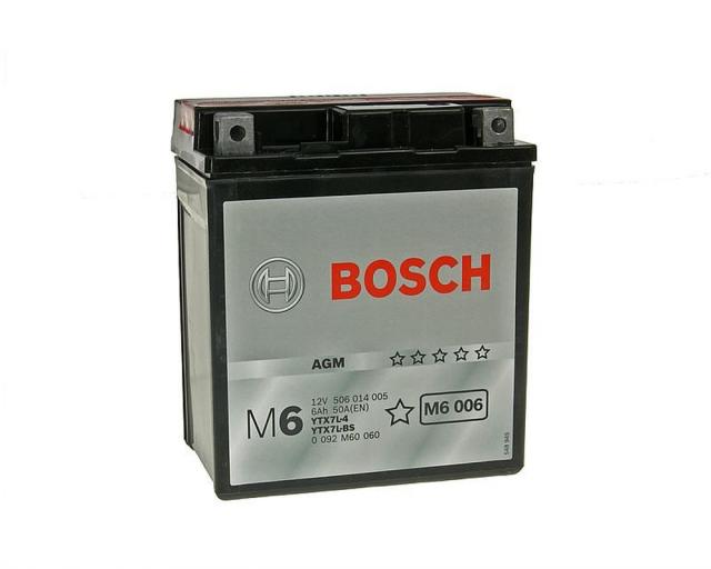 Batterie 12V - 6Ah BOSCH YTX7L-BS