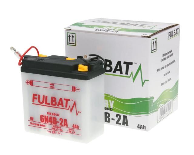 Batterie 6V - 4Ah FULBAT 6N4B-2A Dry inkl. Säurepack
