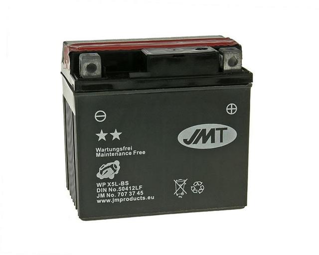 Batterie 12V - 4Ah JMT YTX5L-BS MF wartungsfrei