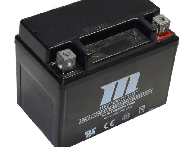 Batterie MOTOFORCE 5Ah (wartungsfrei) YB 4L-B 112x70x85mm