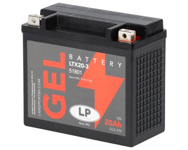 Batterie 12V LANDPORT GTX20L-BS Gel