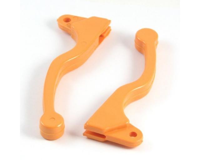 Bremshebel Set PVC Orange kurz 
