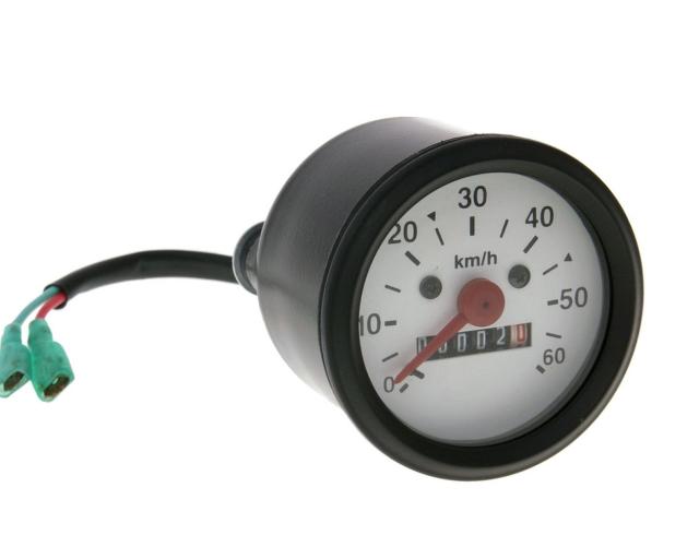 Tachometer bis 60 km/h rund 60 mm