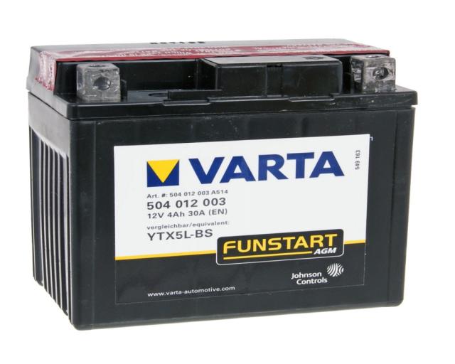Batterie 12V - 4Ah VARTA YTX5L-BS MF wartungsfrei