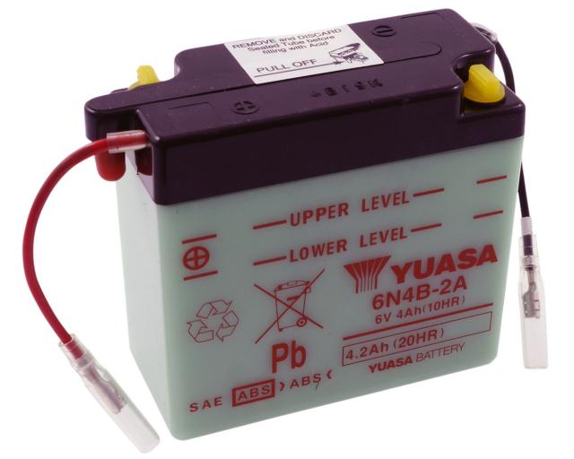 Batterie 6V - 4Ah YUASA 6N4B2A
