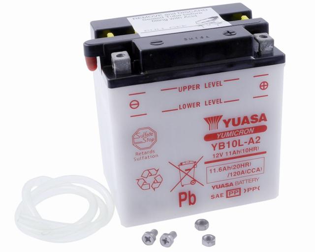 Batterie 12V 11Ah YUASA YB10LA2