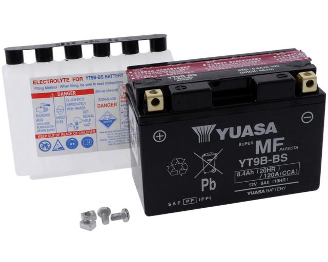 Batterie 12V 8Ah YUASA YT9B-BS wartungsfrei