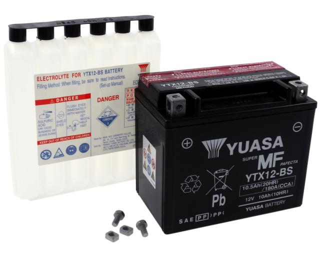 Batterie 12V - 10Ah YUASA YTX12BS wartungsfrei