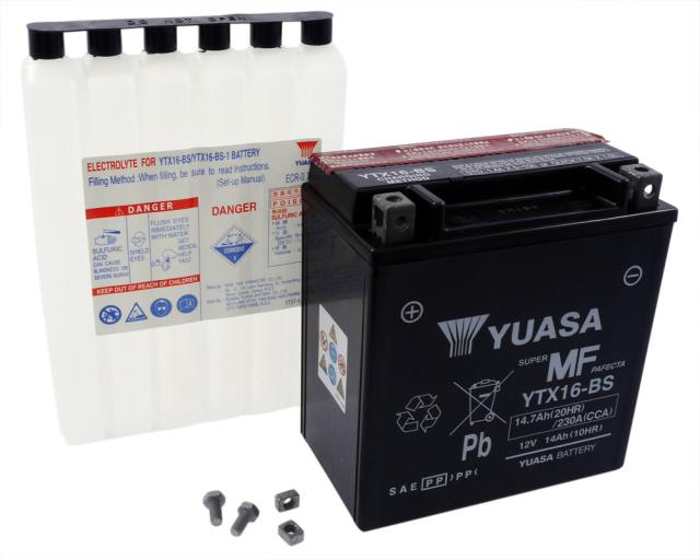 Batterie 12V - 14Ah YUASA YTX16BS wartungsfrei