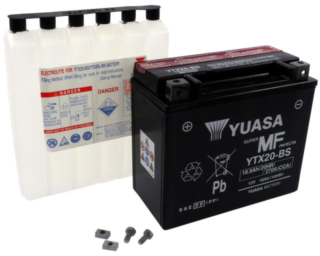 Batterie 12V 18Ah YUASA YTX20BS wartungsfrei