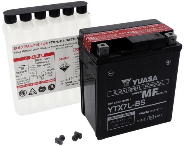 Batterie 12V - 6Ah YUASA YTX7LBS wartungsfrei