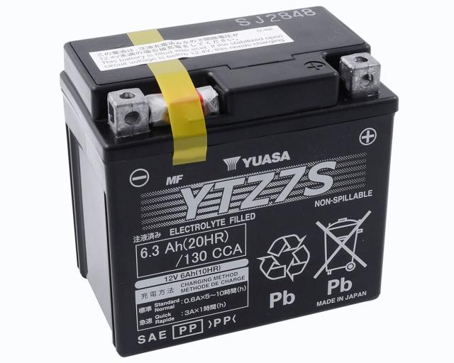 Batterie 12V 6Ah YUASA YTZ7S wartungsfrei